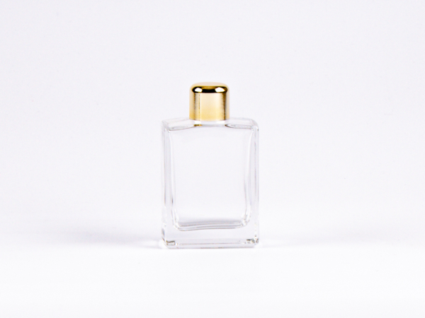 Klarglasflasche Miro 50 ml - Tropfmontur Gold